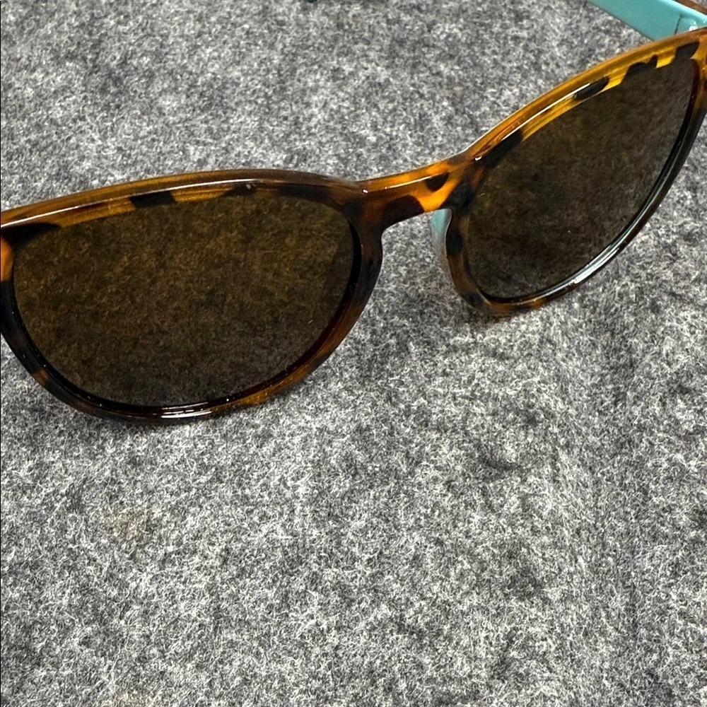 Source Unknown Tortoise Shell Sunglasses with Teal Arms